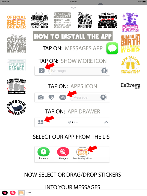 Screenshot #6 pour Beer Brewing Stickers