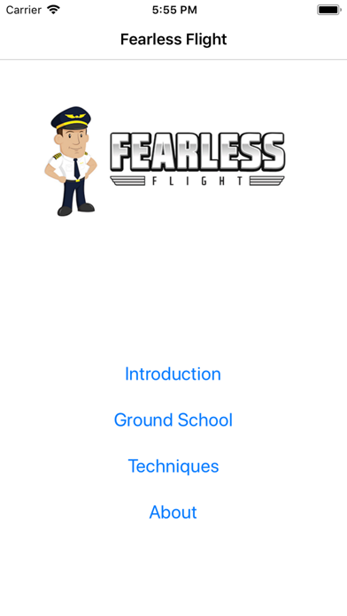 Fearless Flight iPhone screenshot 1 - Travel app