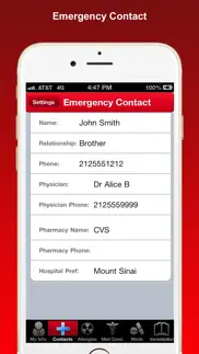 ice ('in case of emergency') iphone screenshot 2