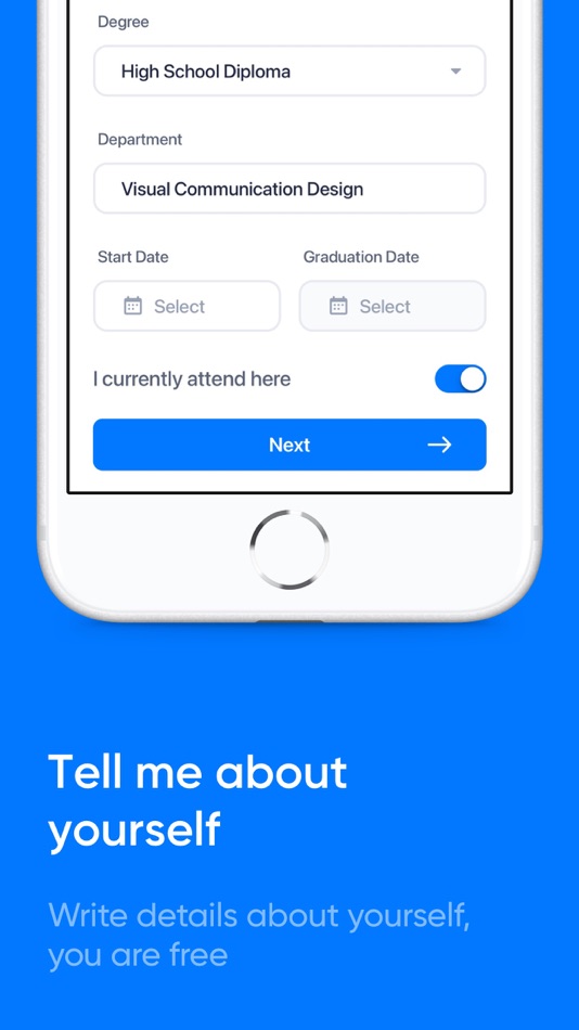 #3. Talley - CV Builder with Form (iOS) Podle: Mehmet Lale