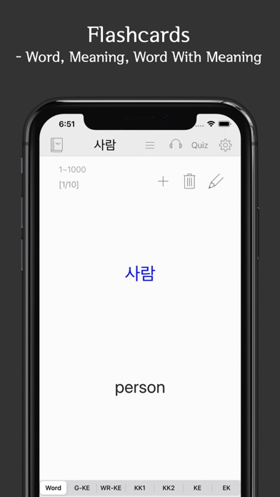 Screenshot #1 pour Korean Vocab Pro