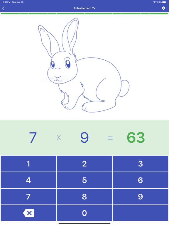 Screenshot #6 pour Table de multiplication. Axiom