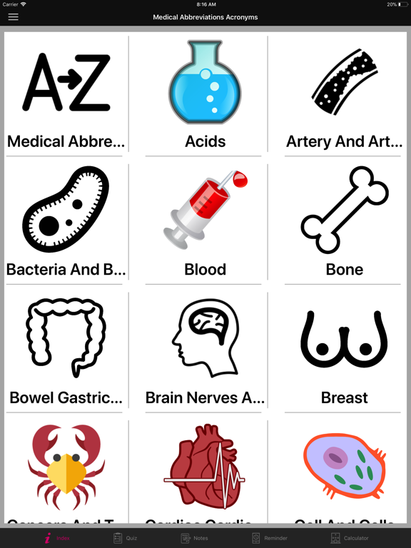 Screenshot #6 pour Medical Abbreviations Acronyms