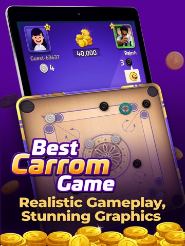 Carrom Gold : Game of Friendsのおすすめ画像1