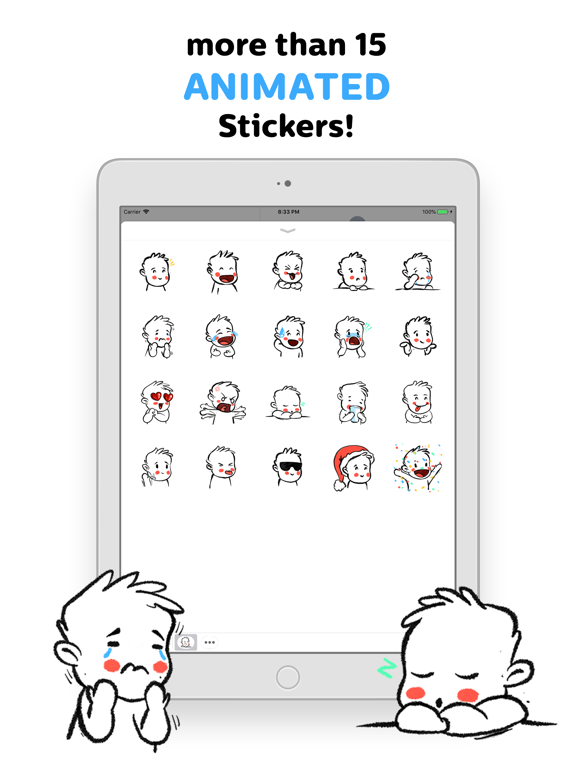 Screenshot #5 pour Boy Stickz - Animated Pack