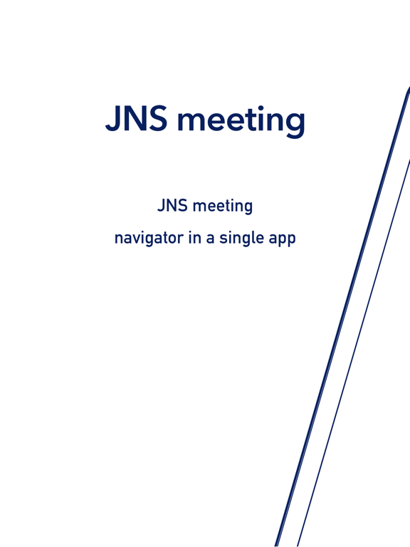 JNS meeting - Congress App iPad screenshot