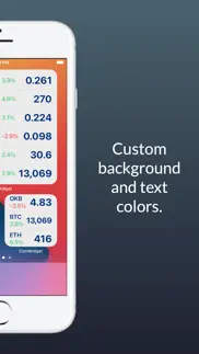 coinwidget - bitcoin and more iphone screenshot 3