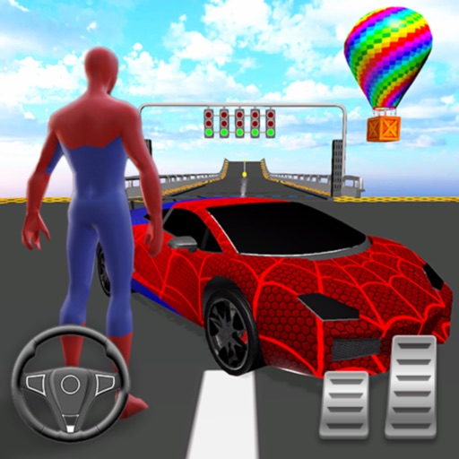 SuperHero Ramp Car Stunt 3D Icon