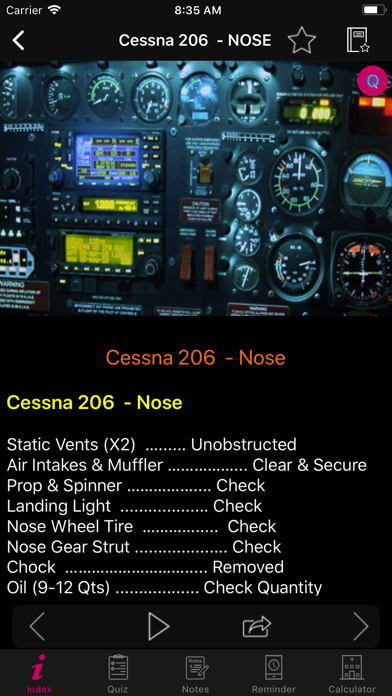 Cessna 206 Preflight Checklist screenshot 3