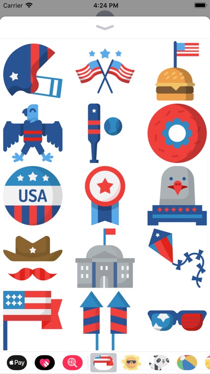July 4th America Stickers