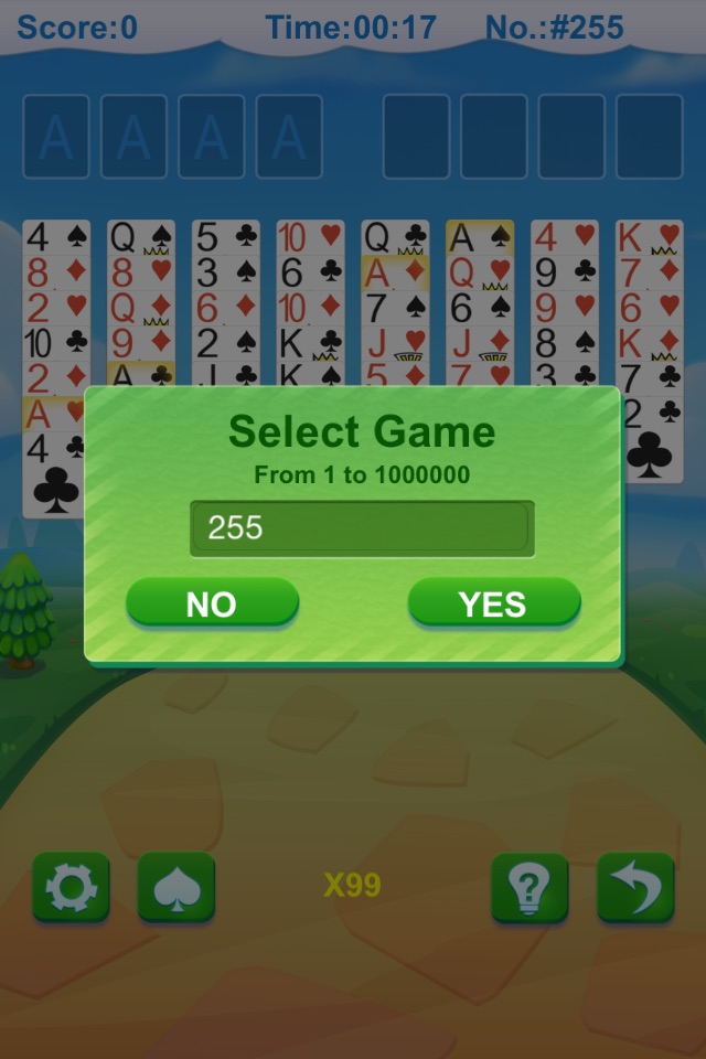 `FreeCell Solitaire. screenshot 2