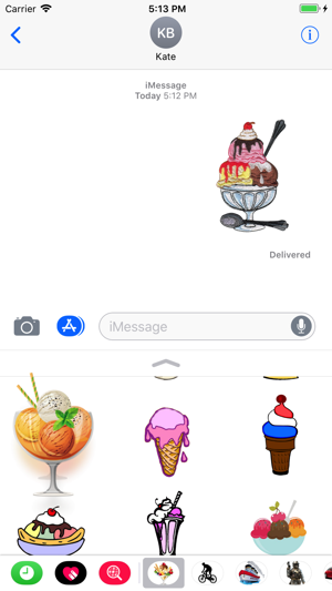 Ice Cream Stickers 4 iMessage(圖5)-速報App