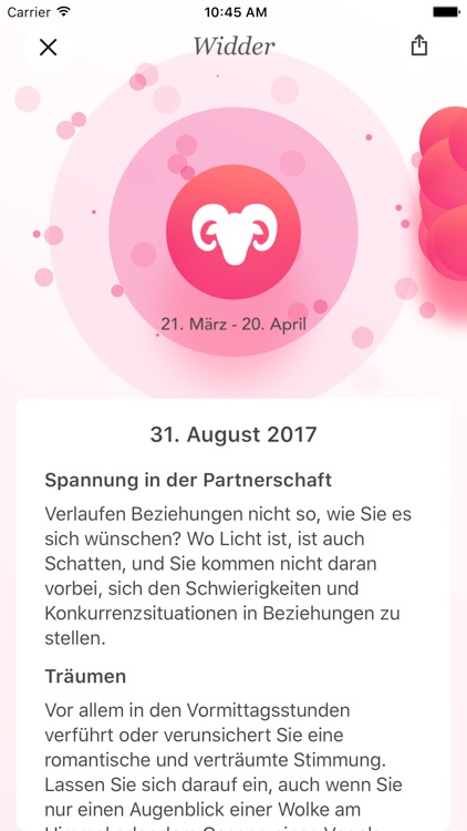 BILD der FRAU - Horoskop