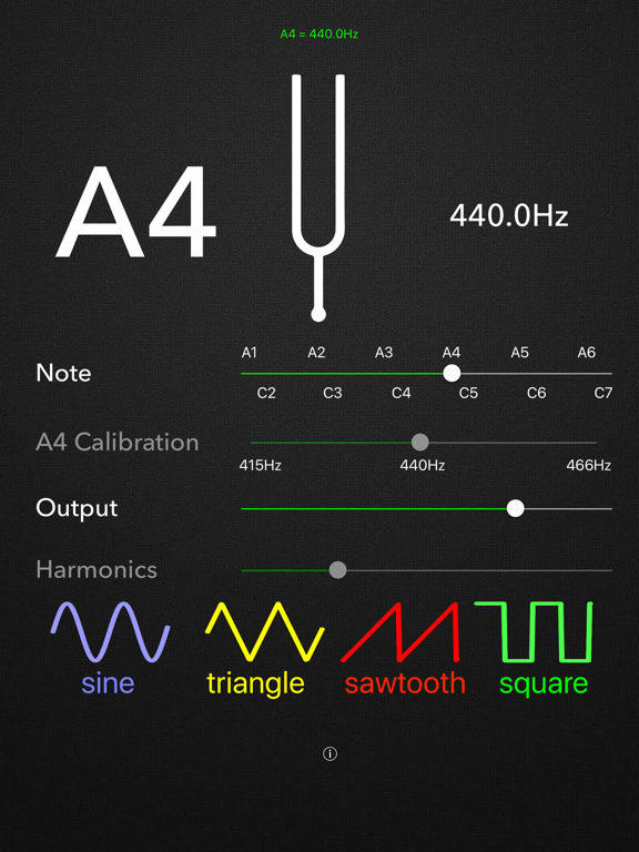 Screenshot #1 for Tuning Fork Pro