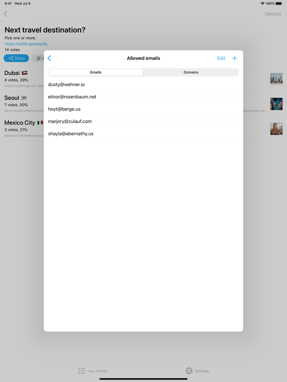 Screenshot #6 pour Pollie: Créer des sondages
