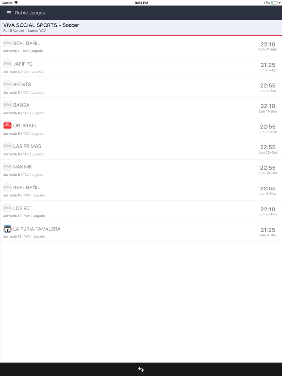 Screenshot #6 pour ViVA SOCIAL SPORTS