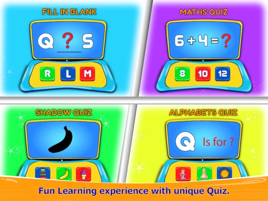 Preschool Computer Quiz iPad screenshot