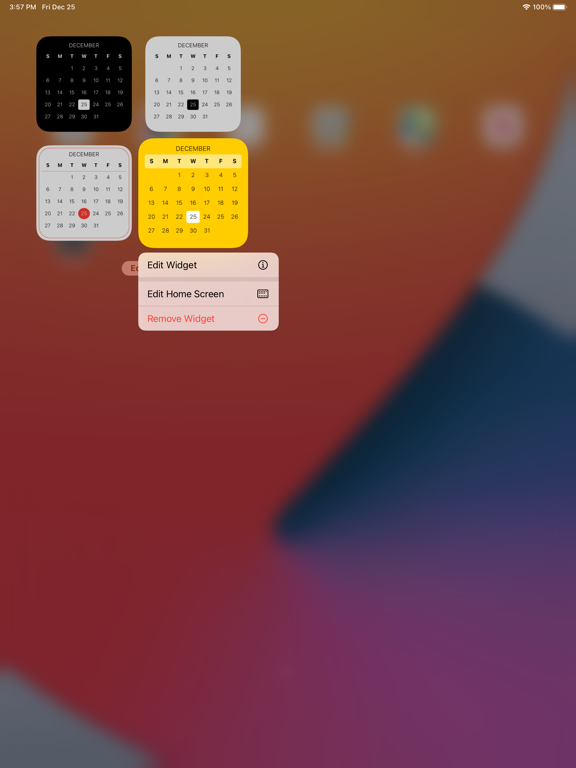 Screenshot #4 pour WeeGets - Calendar Home Widget