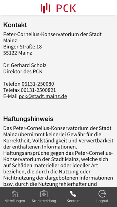 PCK Mainz Screenshot