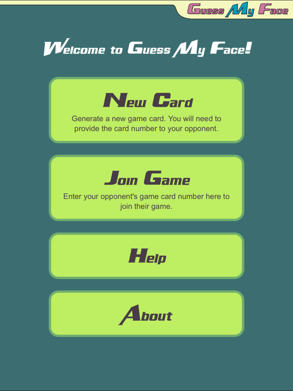 Guess My Face - Card Viewer