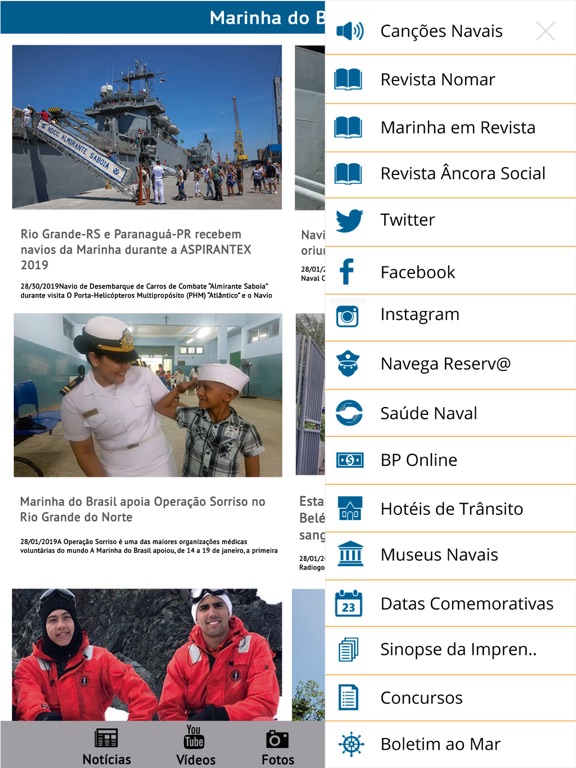 Marinha iPad screenshot 4 - News app