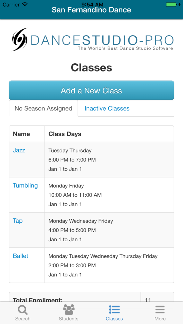 DanceStudio-Pro Studio Manager