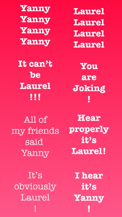 Yanny or Laurel ! Sticker App