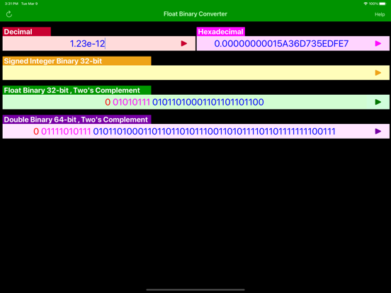 Screenshot #5 pour Binary Float Converter