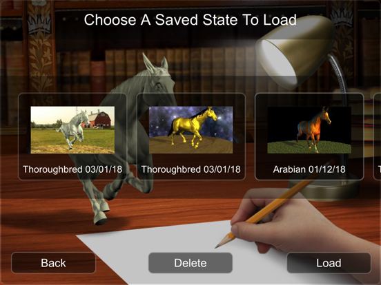 Horse Mannequin iPad screenshot 10 - Education app