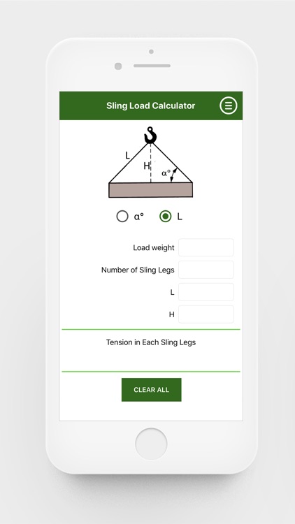 Sling Load Calculator