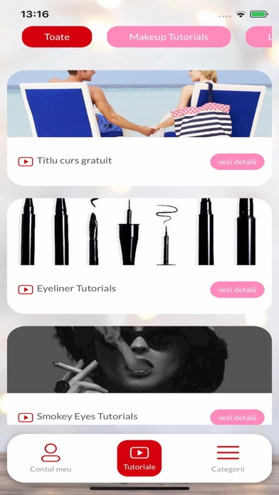 Makeup Lifestyle App Screenshot