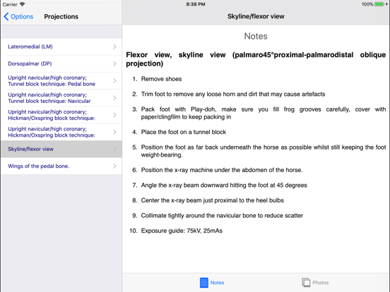 Equine Radiography iPad app afbeelding 2