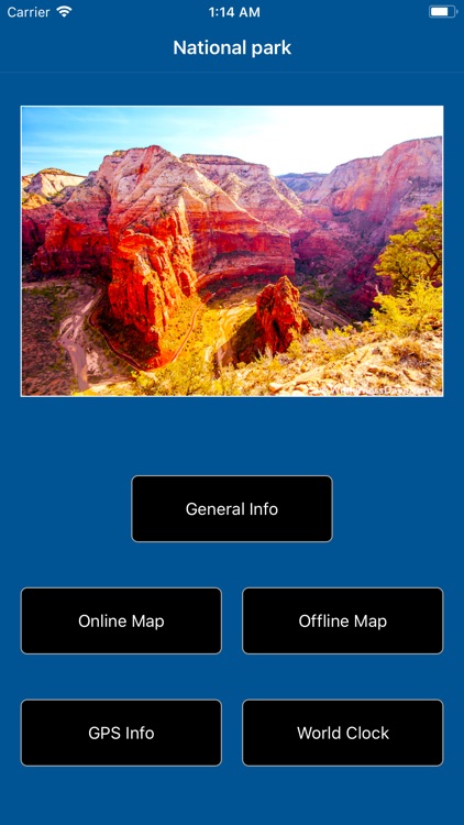 Zion National Park Map screenshot-1