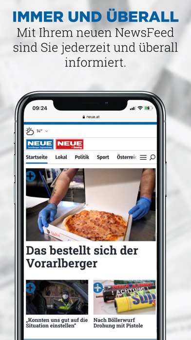 NEUE Vorarlberger Tageszeitung Screenshot