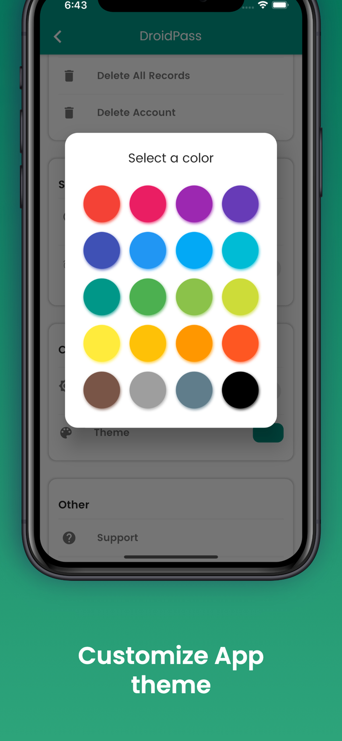 DroidPass Password Manager