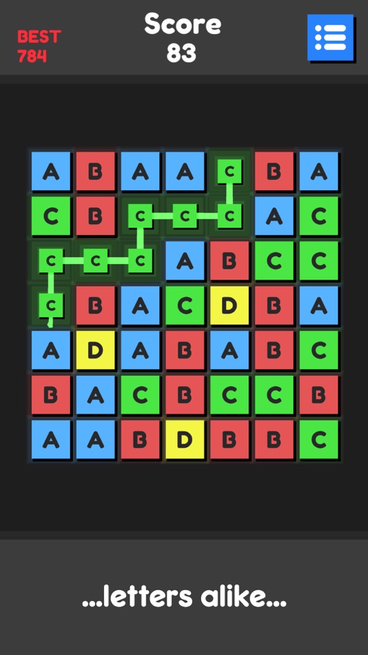 #2. Block Line - Weave the Letters (iOS) 由: Aljosa Pavsic