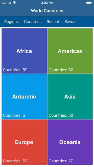 World Countries screenshot 2