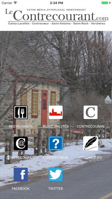 Screenshot #1 pour Le Contrecourant.com
