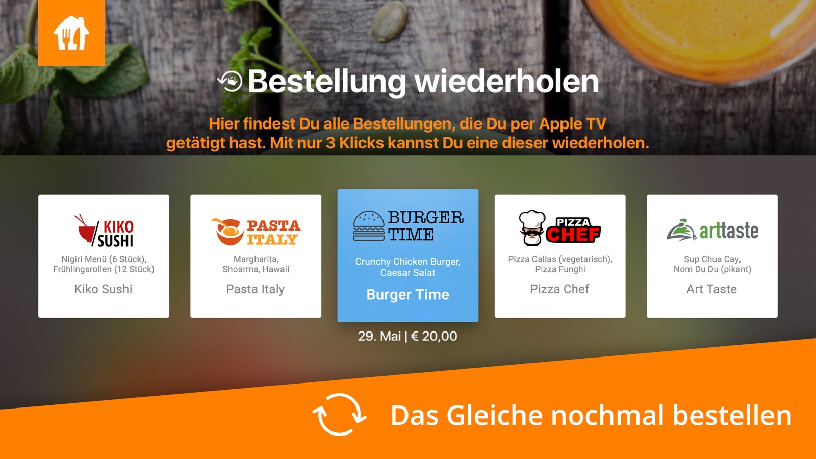 Lieferando.de apple_tv screenshot 4