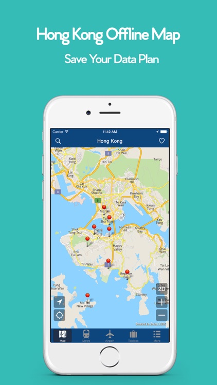 Hong Kong Offline Map, Metro