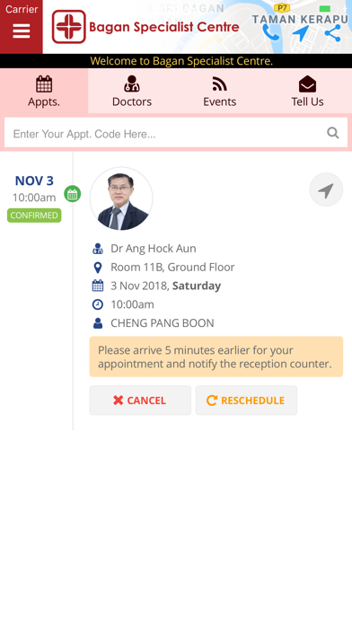 Bagan Specialist Centre Screenshot