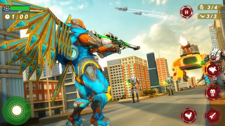 Hen Robot Transform Hero