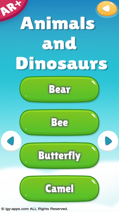 AR for Kids Animals Dinosaurs Screenshot