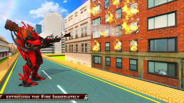 Fire Truck Fighter Robot Fight