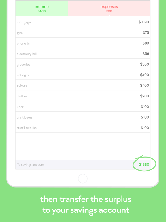 Screenshot #5 pour monthly - easy personal budget