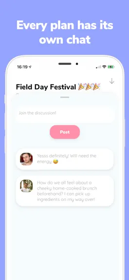 Game screenshot Juned - Make social plans hack