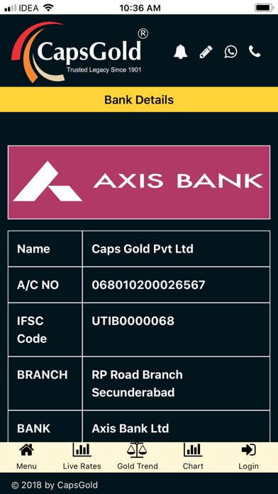 CapsGold SPOT Screenshot