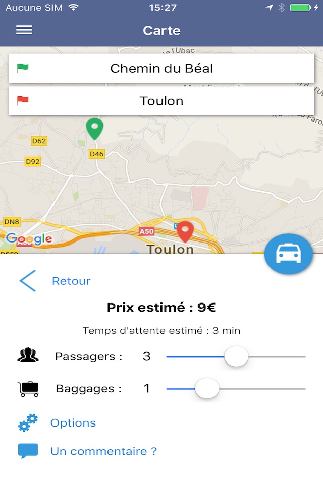 Taxi Toulon screenshot 3