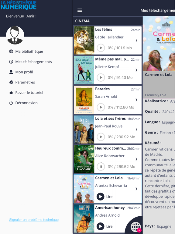 ma medi@theque iPad screenshot 3 - Entertainment app