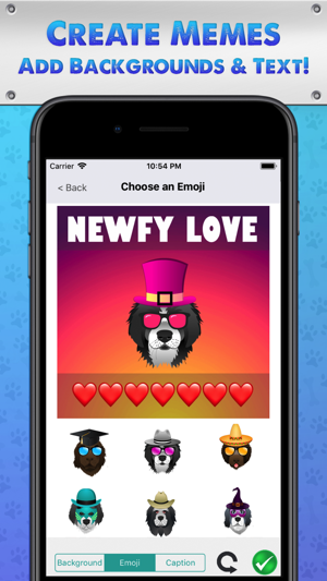 ‎NewfyMoji Screenshot